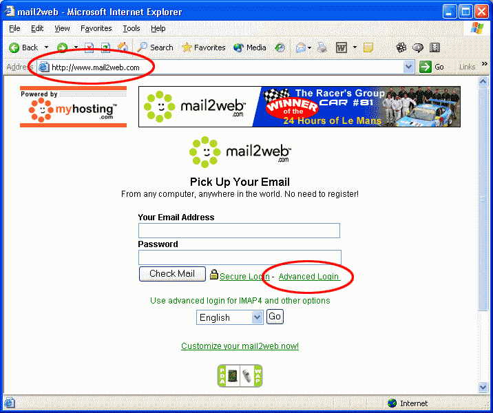 okno www.mail2web.com